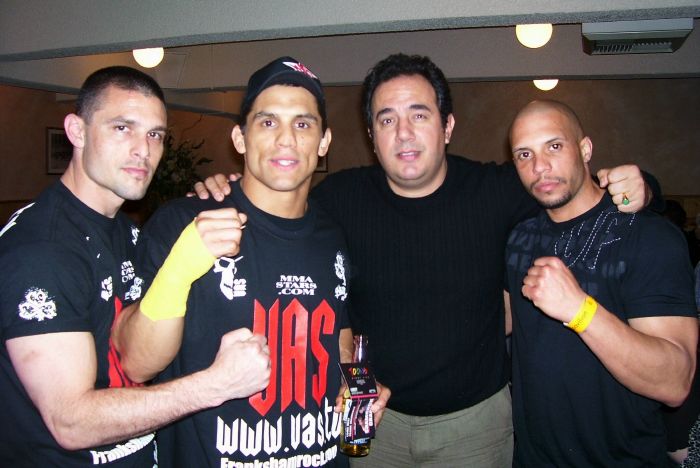 Great friend and mentor, the legendary Frank Shamrock - MMA Champion. This foto was taken right after he KO'd Cesar Gracie in San Jose.